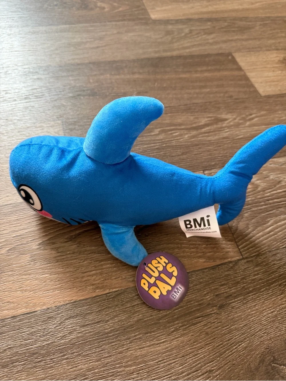 NWT BMI Plush Pals Stuffed Toy Blue Shark